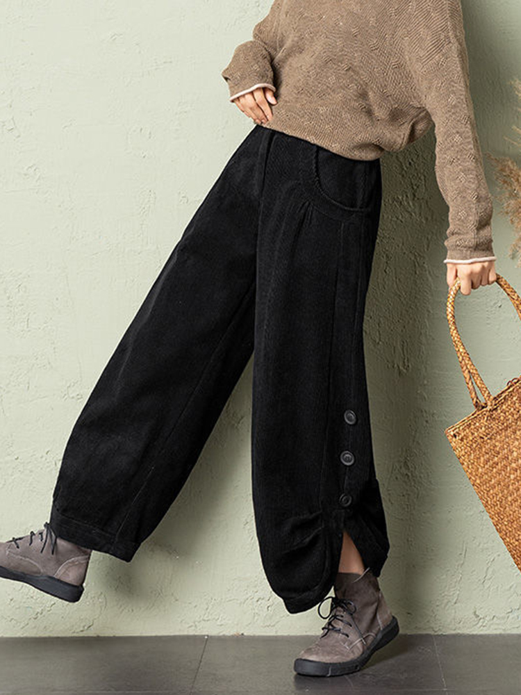 Korean Corduroy Women Pants Fa – Corduroy Pant Warm recenzja i cena
