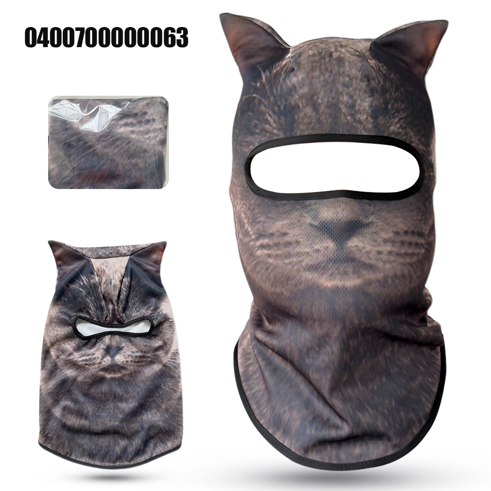 3D cat animal skiing Balaclava – Balaclava Ski Mask recenzja i cena