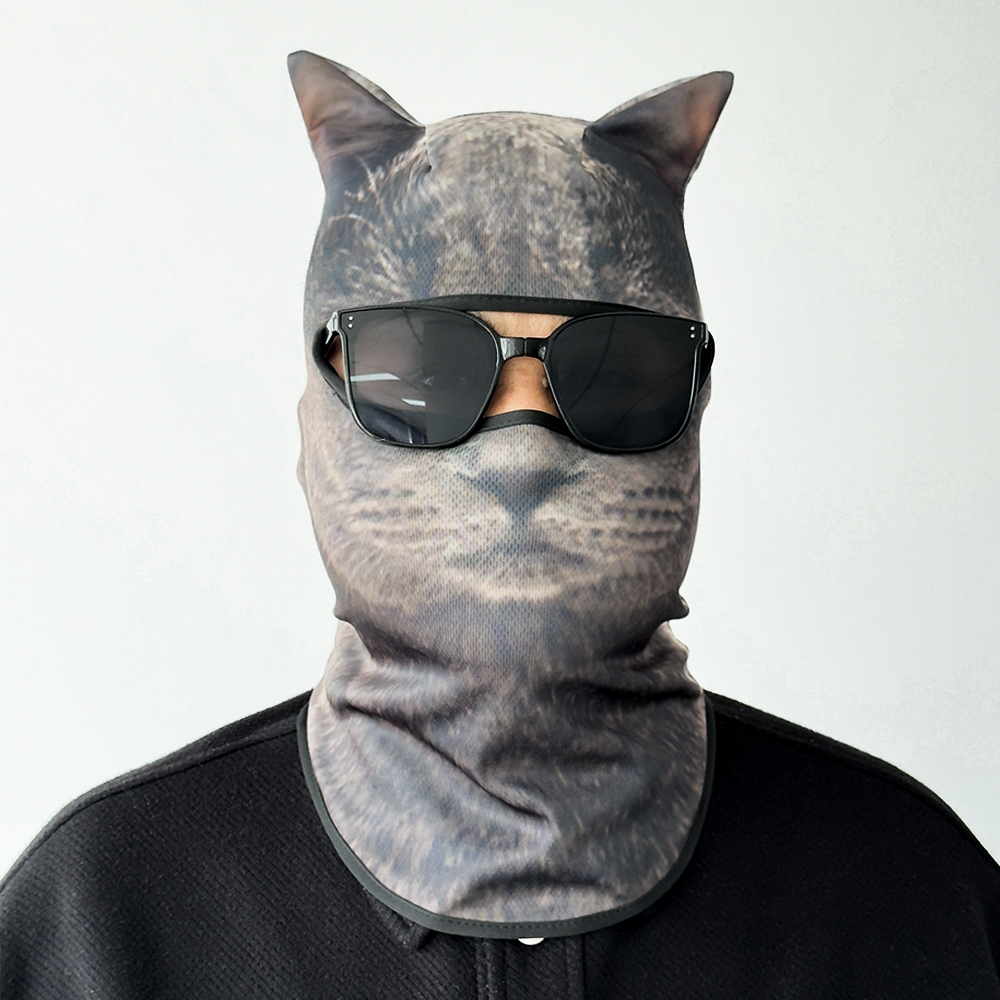 3D cat animal skiing Balaclava – Balaclava Ski Mask recenzja i cena
