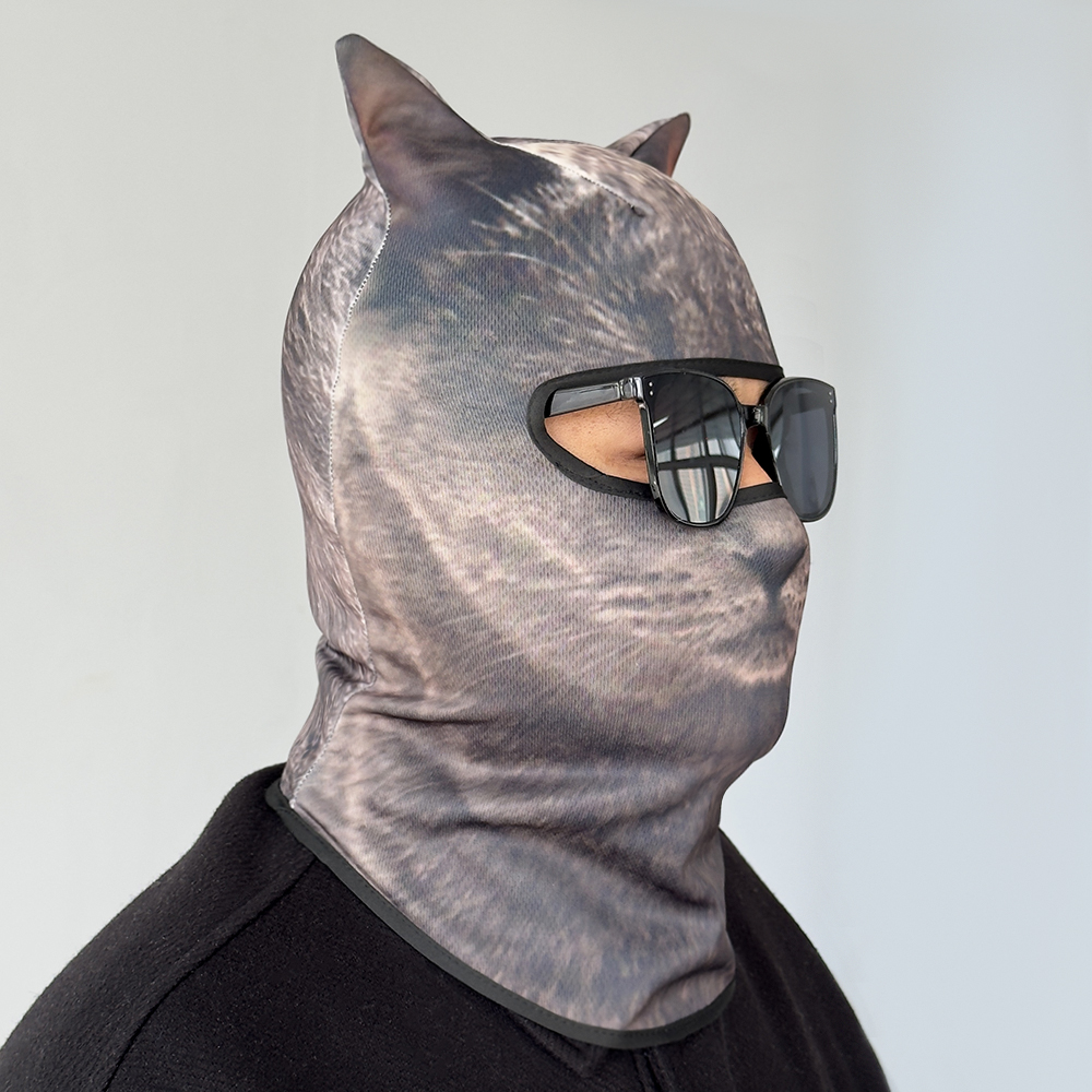 3D cat animal skiing Balaclava – Balaclava Ski Mask recenzja i cena