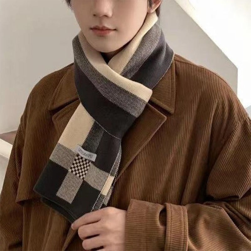 New Winter Men Scarf Keep Warm – Wool Scarf Men recenzja i cena