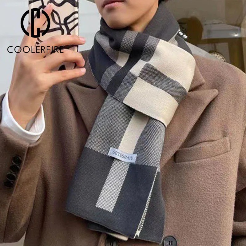 New Winter Men Scarf Keep Warm – Wool Scarf Men recenzja i cena