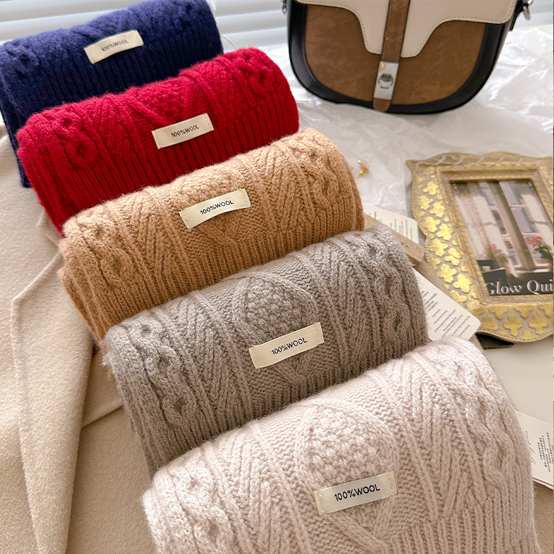 Luxury 100% Wool Scarf Women M – Wool Scarf Men recenzja i cena