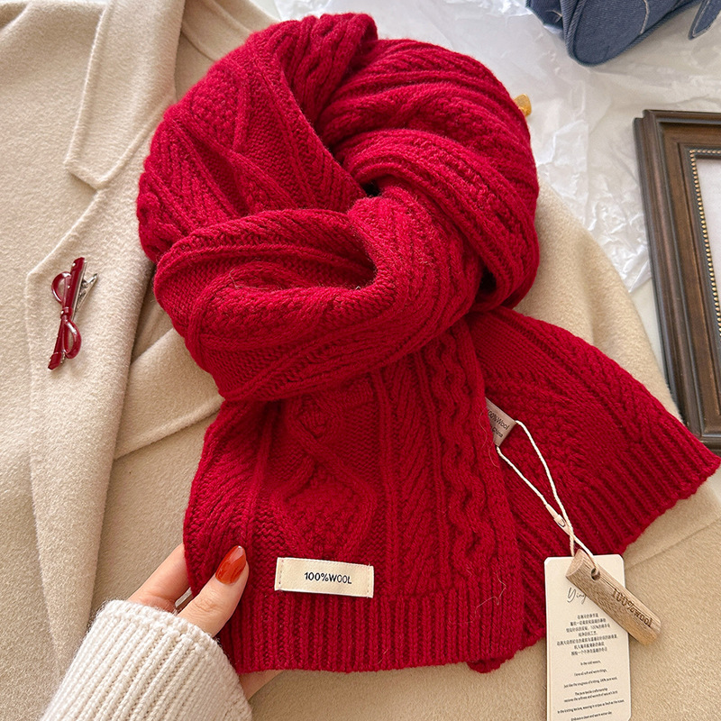 Luxury 100% Wool Scarf Women M – Wool Scarf Men recenzja i cena