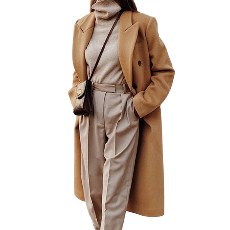 A24F-Womens Long Wool Coats Fa – Wool Coat Peacoat recenzja i cena