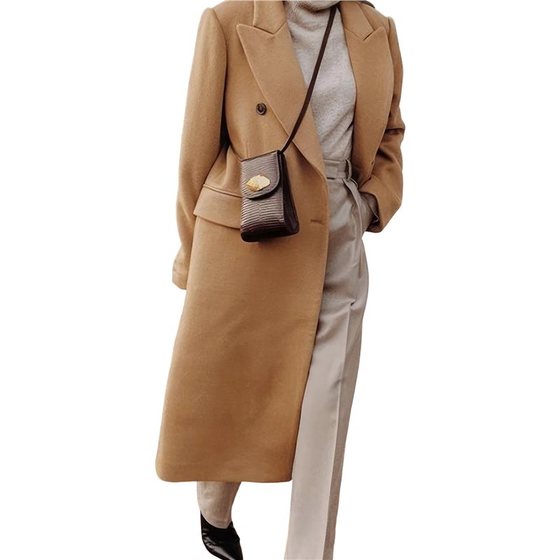 A24F-Womens Long Wool Coats Fa – Wool Coat Peacoat recenzja i cena