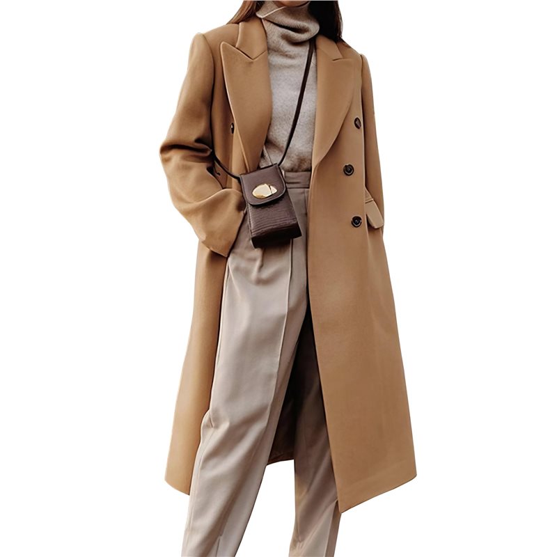 A24F-Womens Long Wool Coats Fa – Wool Coat Peacoat recenzja i cena