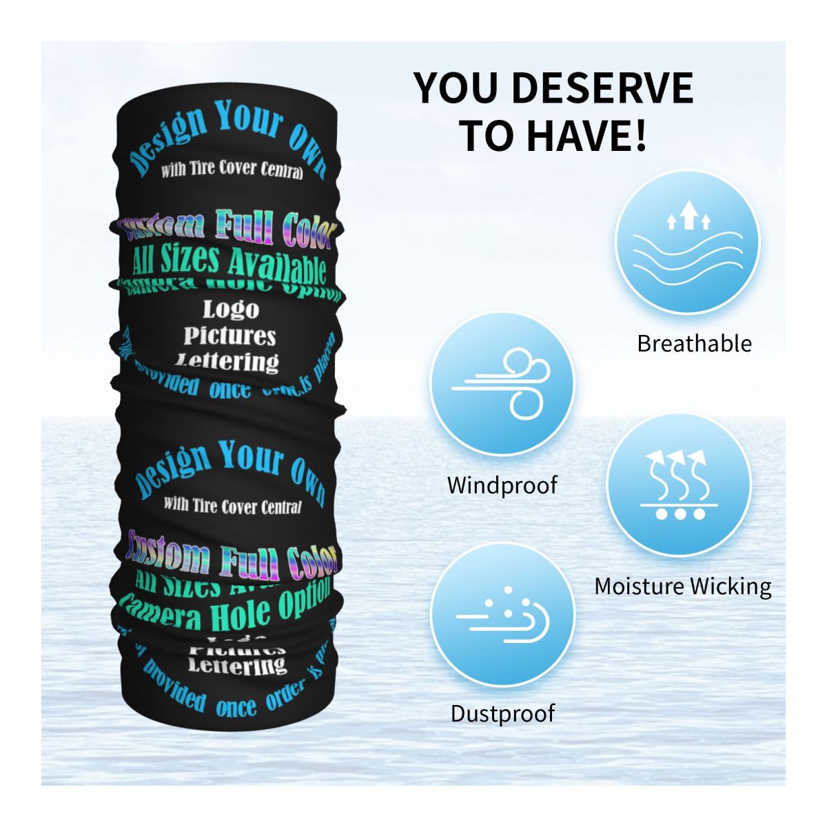 Custom Custom Your Design Prin – Neck Gaiter Fleece recenzja i cena