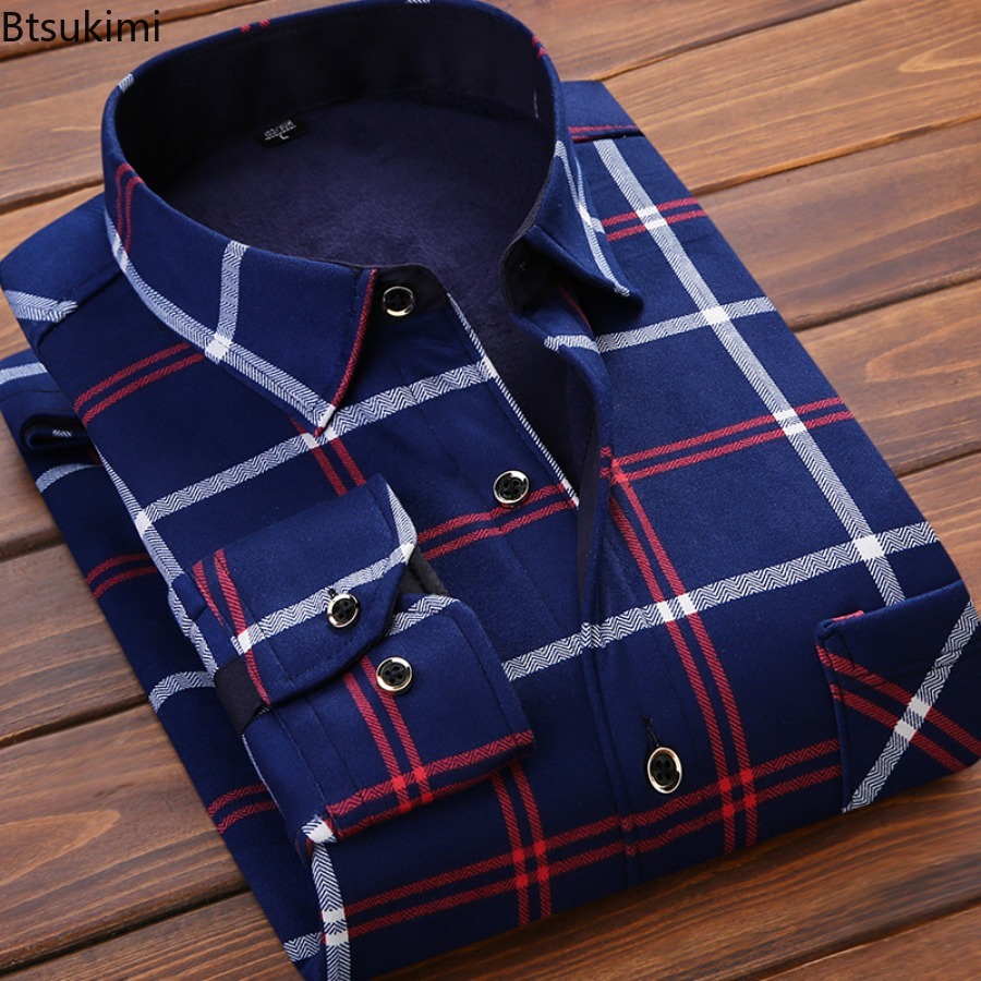 Flannel Men Shirt 2026 Autumn  – Flannel Shirt Lined recenzja i cena
