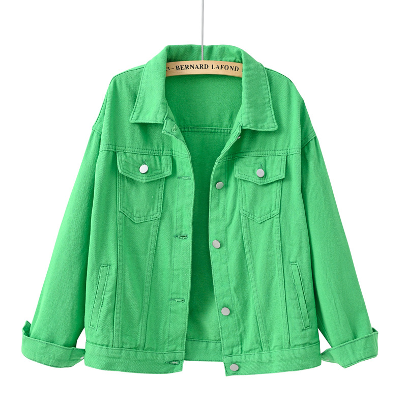 Solid Short Women's Denim Coat – Down Jacket Packable recenzja i cena