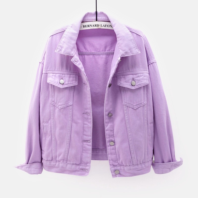 Solid Short Women's Denim Coat – Down Jacket Packable recenzja i cena