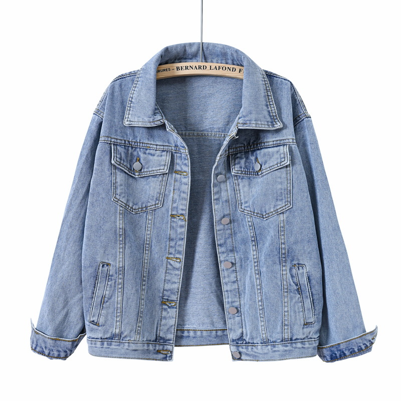 Solid Short Women's Denim Coat – Down Jacket Packable recenzja i cena
