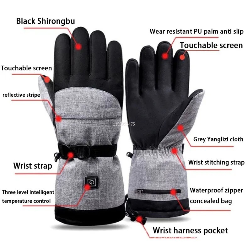 Heated Skiing Waterproof Glove – Touch Screen Gloves recenzja i cena