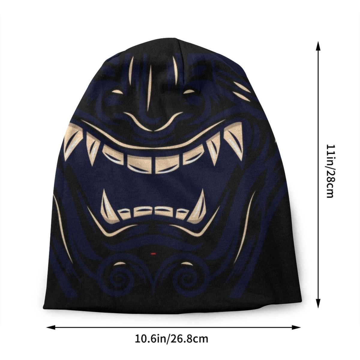 Midnight Black Samurai Warrior – Knit Beanie Hat Warm recenzja i cena