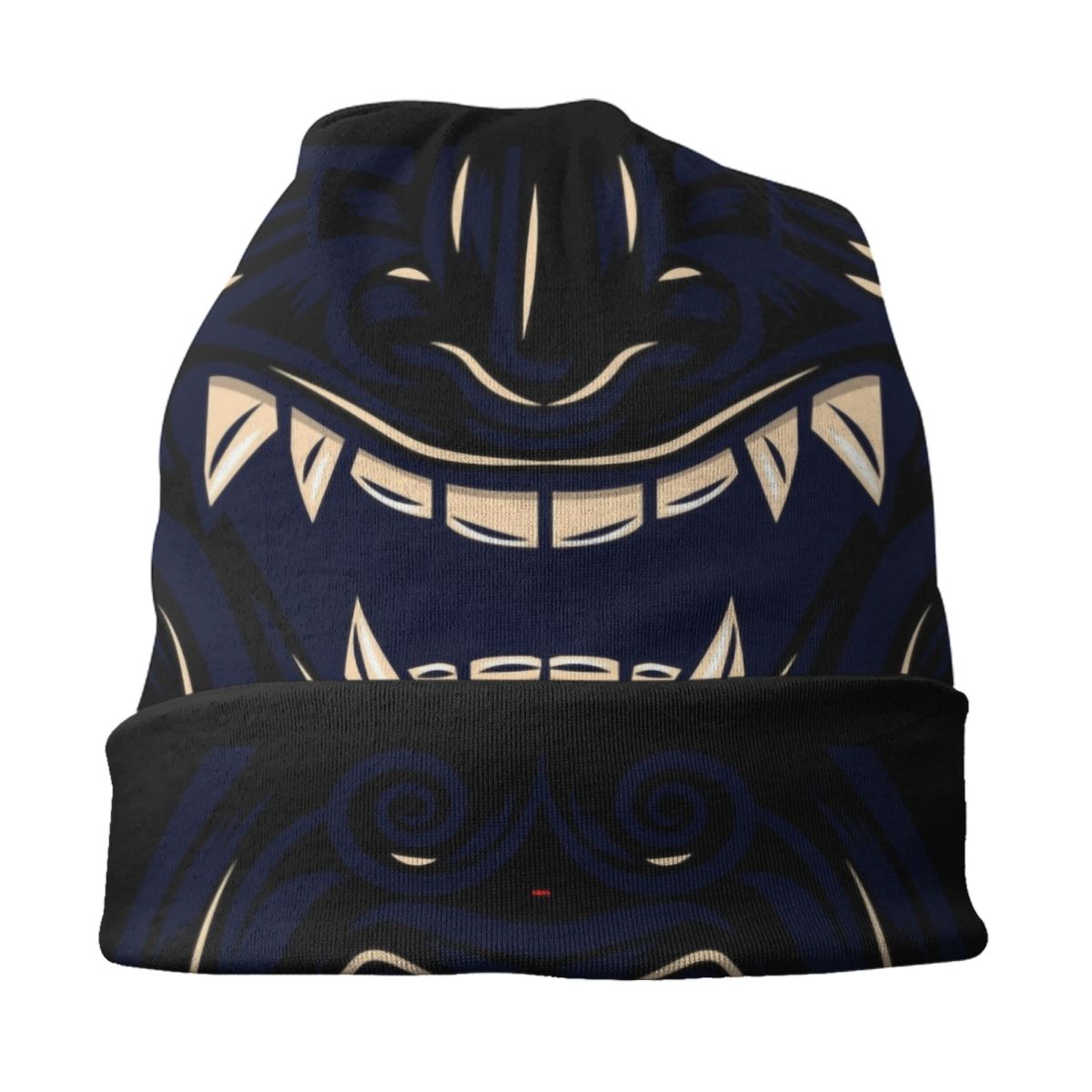 Midnight Black Samurai Warrior – Knit Beanie Hat Warm recenzja i cena