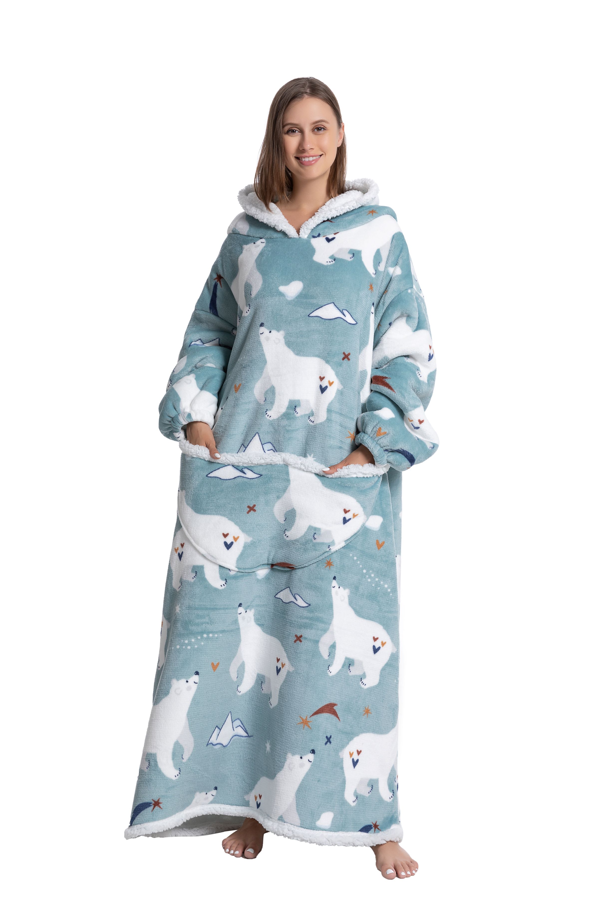 Oversized Wearable Blanket Coz – Sherpa Hoodie Fleece recenzja i cena