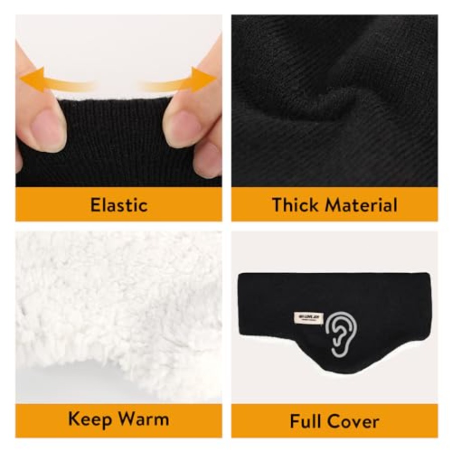 Ear Warmer Fuzzy Fleece Lined  – Fleece Ear Warmer Band recenzja i cena