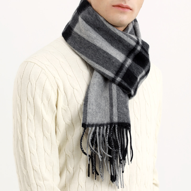 Pashmina Scarf Men Winter Stri – Wool Scarf Men recenzja i cena