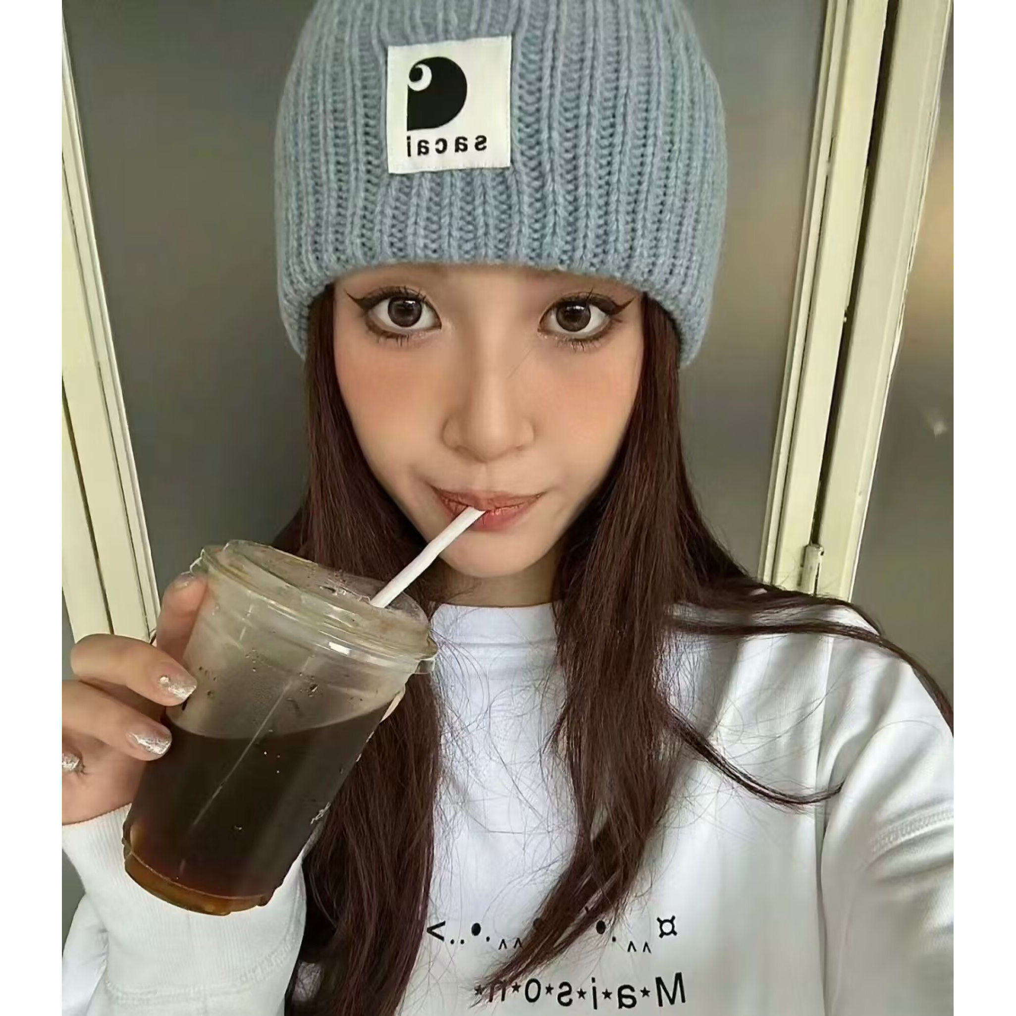Vuu Sacai Collaborative Patchw – Knit Beanie Hat Warm recenzja i cena