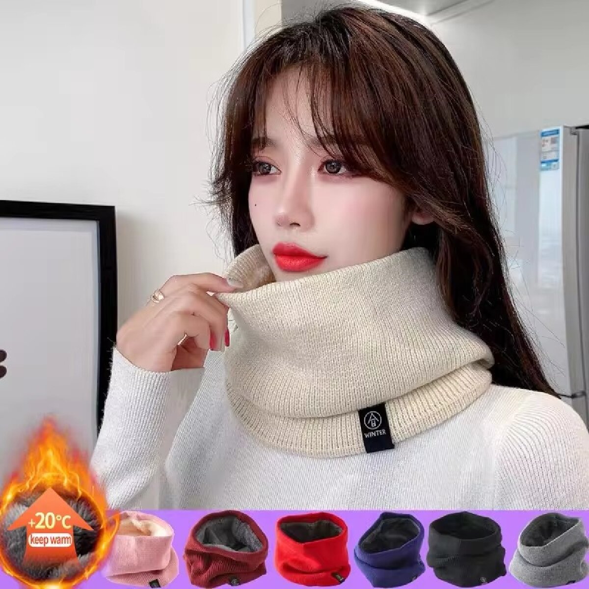 Solid Winter Plush Muffler Woo – Winter Headband Fleece recenzja i cena