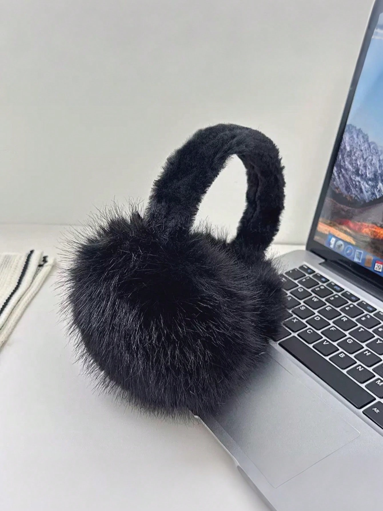 Fluffy Women's Ear Warmers, Fo – Earmuffs Foldable recenzja i cena