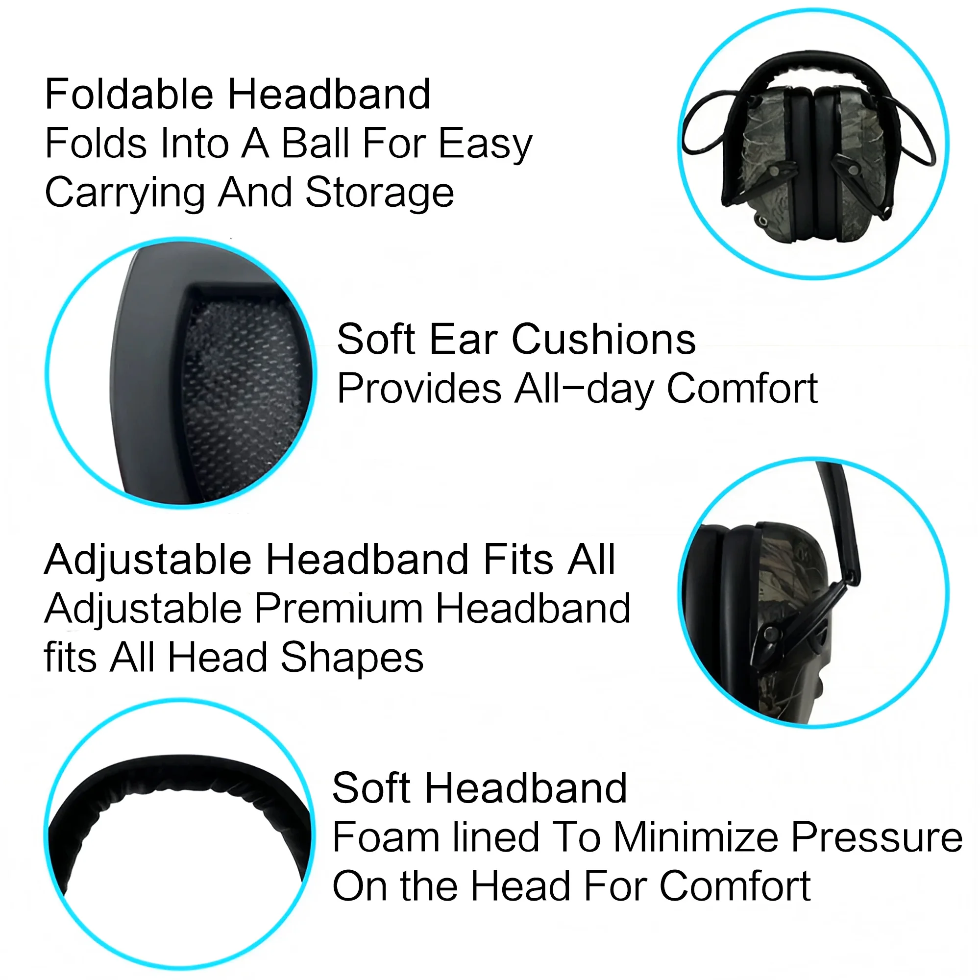 Outdoor Tactical Electronic Sh – Earmuffs Foldable recenzja i cena