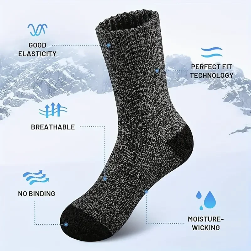 5 Pairs Merino Wool Socks for  – Thermal Sock Wool recenzja i cena