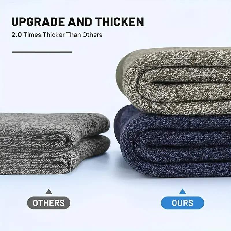 5 Pairs Merino Wool Socks for  – Thermal Sock Wool recenzja i cena