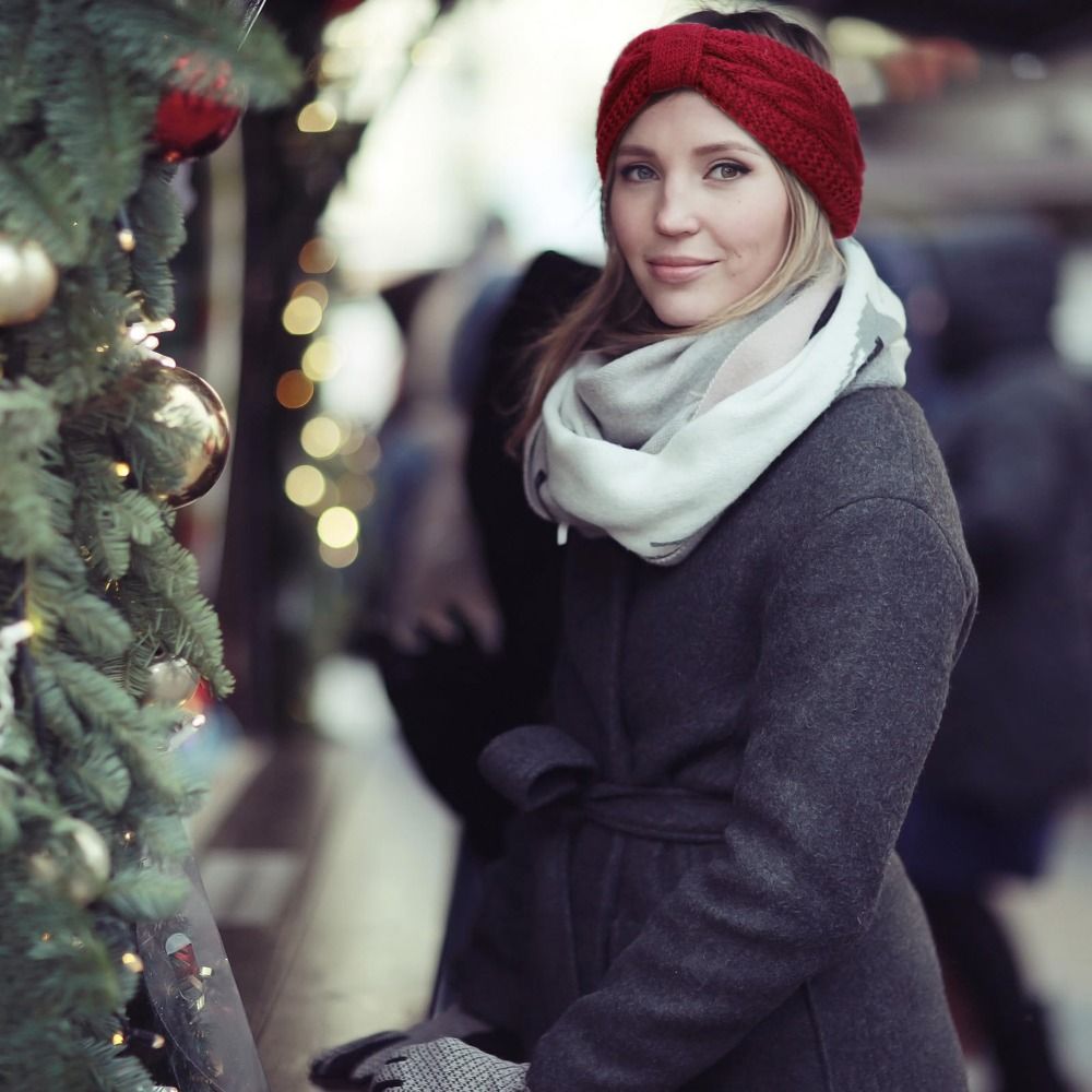 Winter Knitted Women Headbands – Winter Headband Fleece recenzja i cena