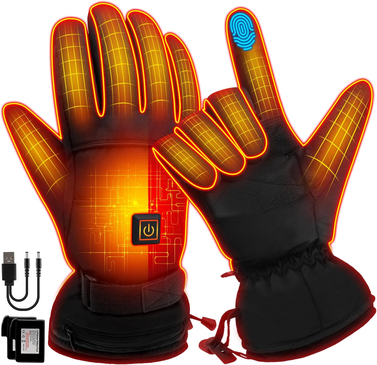 Rechargeable Heated Gloves Wat – Touch Screen Gloves recenzja i cena